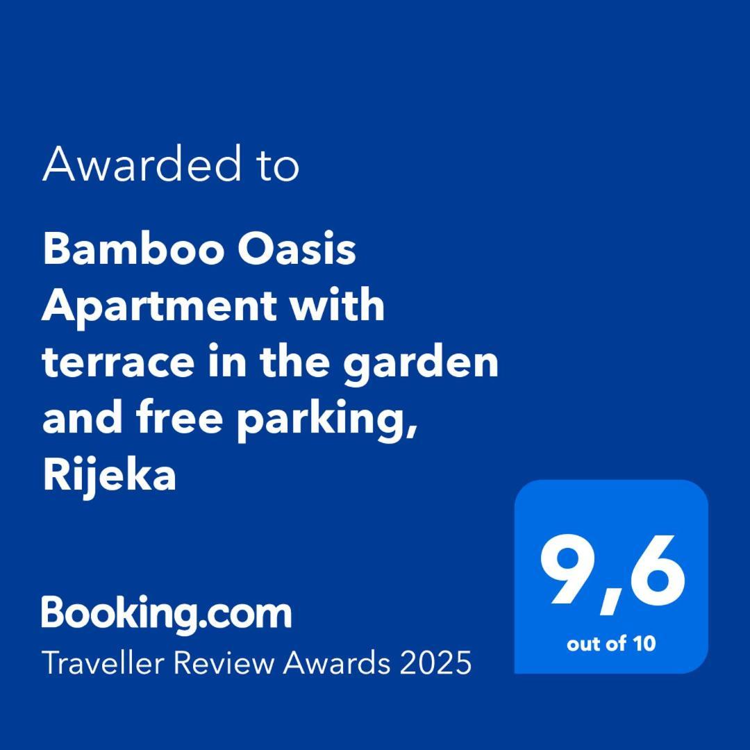 Bamboo Oasis Apartment With Terrace In The Garden And Free Parking, Rijeka Exterior foto